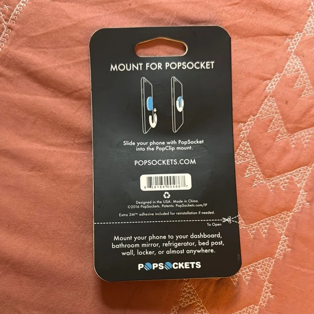 PopSocket Black Car Mount for Dashboard
